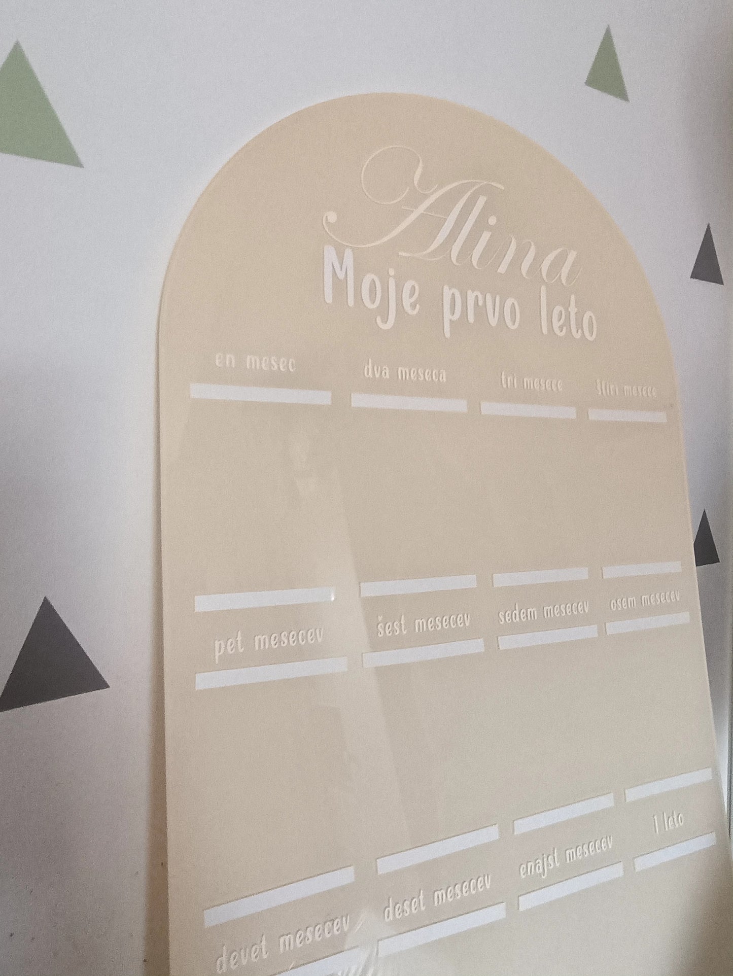 Akrilna tabla - Moje prvo leto