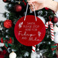 Akrilni krog - SANTA PLEASE STOP HERE